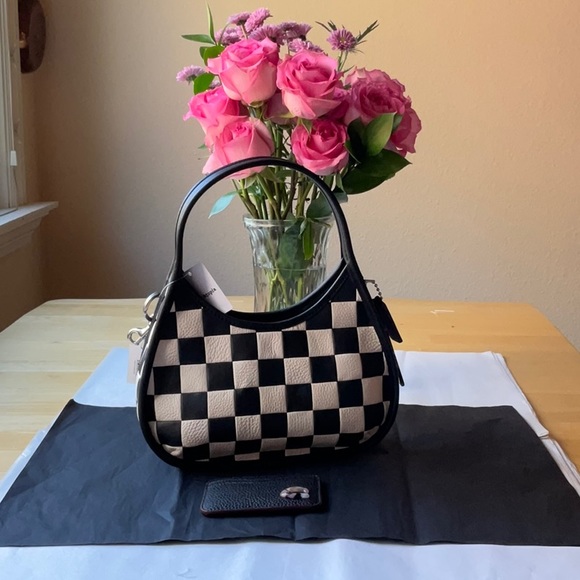 ๐ค๐๐ค COACH COACHTOPIA ERGO SHOULDER BAG WITH CHECKERBOARD PRINT ๐ค๐๐ค NWT - Picture 14 of 16